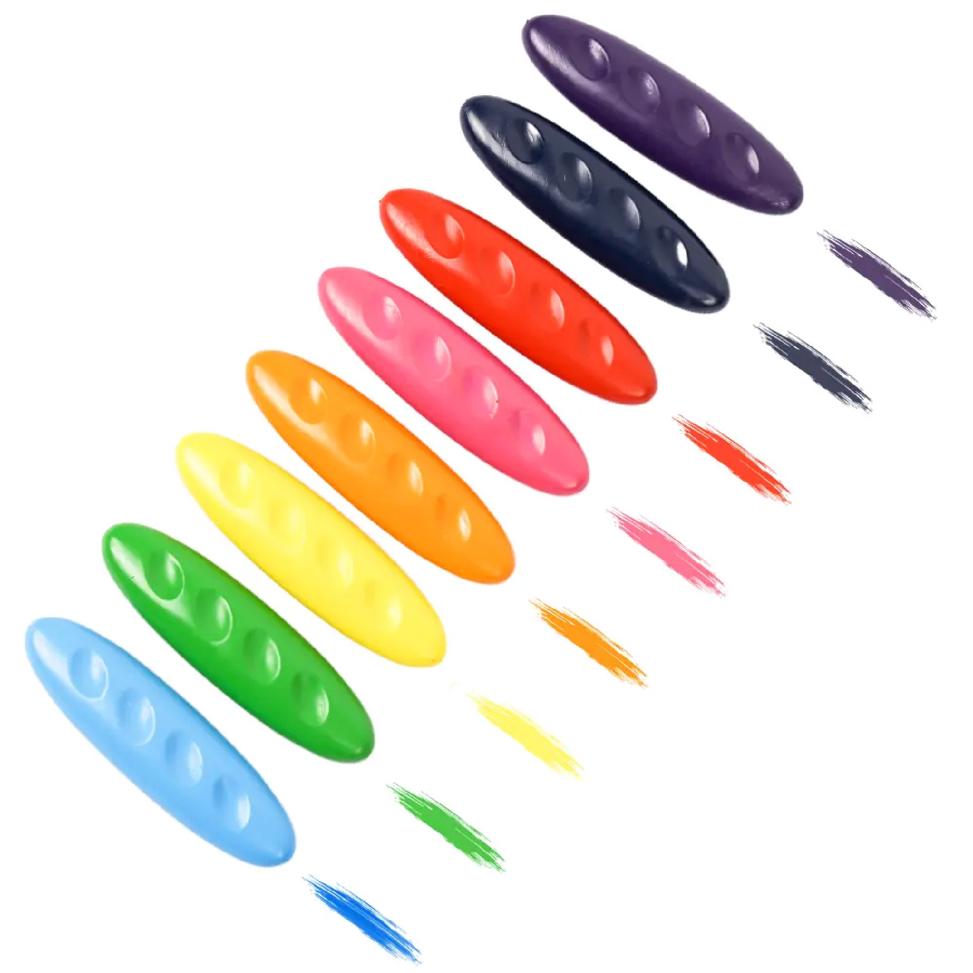 Miniatura 7 de Set 24 Crayones Cera No Toxicos Lavables